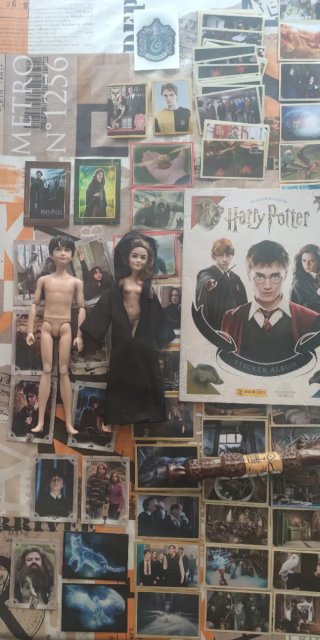 Lote Harry Potter: Figuras, Álbum y Varita