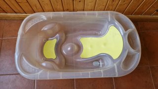 Bañera infantil transparente anatomica y antidesli