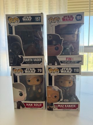 4 Figuras Funko Pop Star Wars