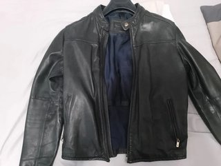Cazadora Piel Ovina Massimo Dutti Talla M Hombre