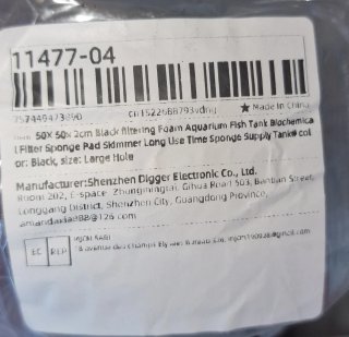 Filtro de espuma para aquário