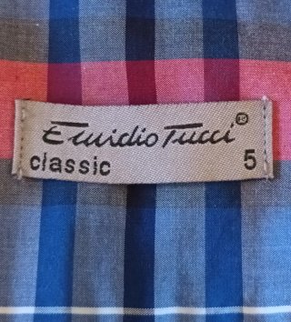 Camisa Emidio Tucci cuadros Talla 5