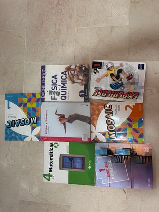 Lote 7 Libros 1º Bachillerato y ESO