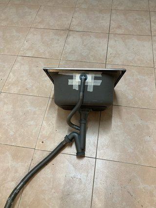 Fregadero inoxidable como nuevo