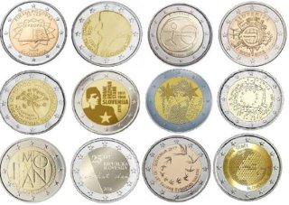 17 Monedas Conmemorativas Eslovenia 2€