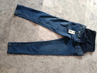 Pantalón vaquero premamá azul