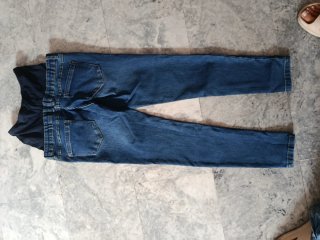 Pantalón vaquero premamá azul
