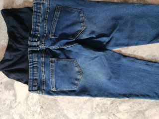 Pantalón vaquero premamá azul