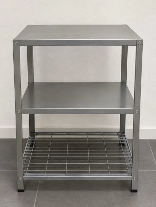 Estantería metálica gris 3 baldas