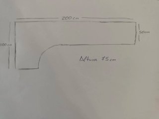 Escritorio esquinero con doble cajonera.