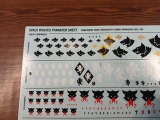 1 Space Wolves Transfer Space Marine Warhammer 40K