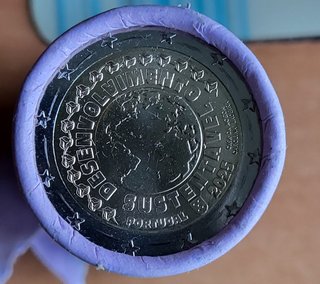 Moneda 2€ Portugal 2025 Desarrollo Sostenible