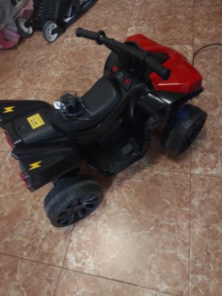 Moto Eléctrica Infantil Roja y Negra