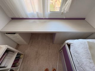 Mesa, Cama Nido Juvenil, Lámpara y Silla