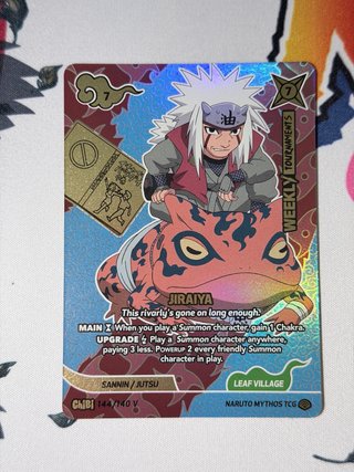 Carta Jiraiya Naruto TCG 144/140 mythos  promo