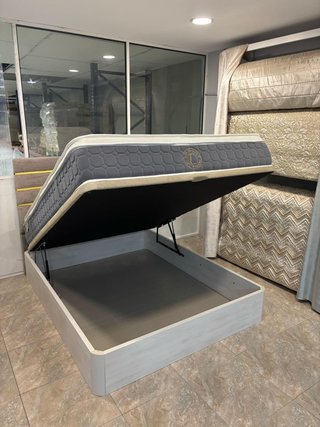 Cama Matrimonio Base Tapizada
