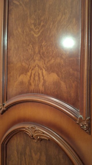 Armario antiguo de 6 puertas en madera de nogal