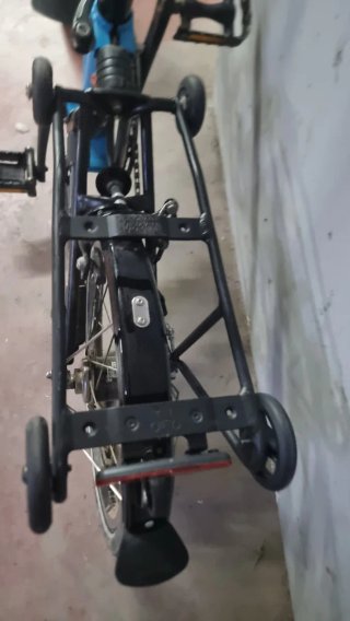 Bicicleta Brompton Azul Plegable