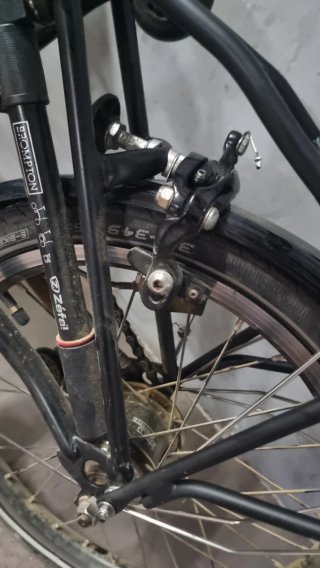 Bicicleta Brompton Azul Plegable
