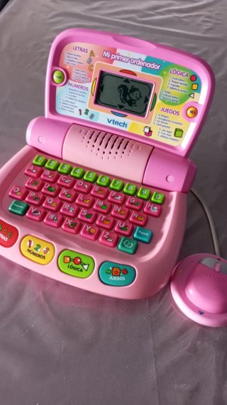 Ordenador VTech rosa para niños