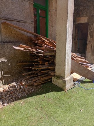 Madera donada
