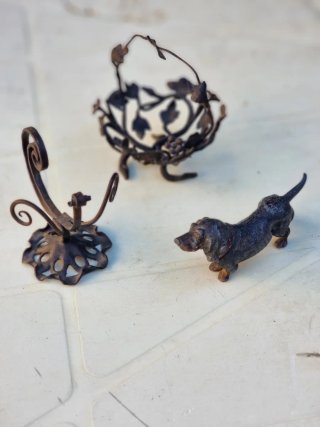 Set 3 Oggetti Decorativi Metallo