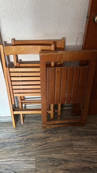 6 Sillas de Madera Marrón