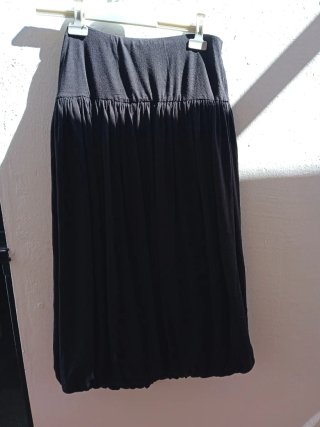 Falda globo Mango negra