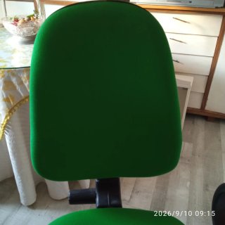 Silla giratoria de escritorio verde