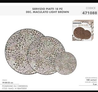 Servizio Piatti 18pz DGBavaria Slice Crema