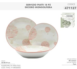 Servizio Piatti 18pz DGBavaria Slice Crema