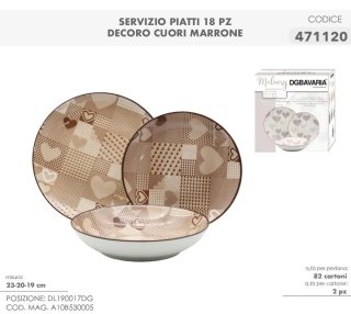 Servizio Piatti 18pz DGBavaria Slice Crema