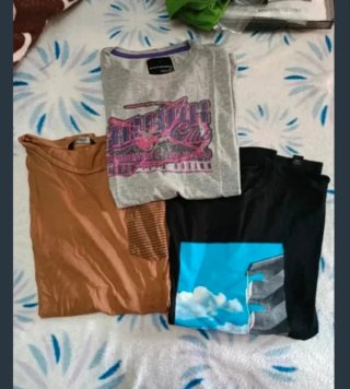 Lote 3 Camisetas Pull&Bear Talla M