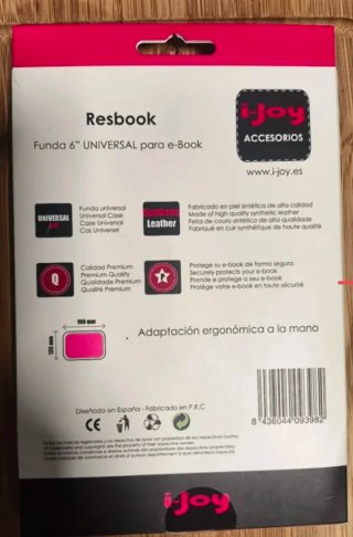 Funda Ebook Universal Resbook Rosa