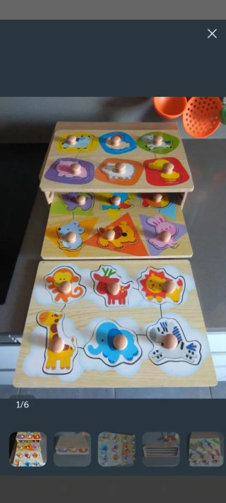Puzzles de madera para bebés