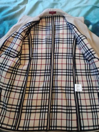 Abrigo Burberry Lana Beige/Camel Talla Tal