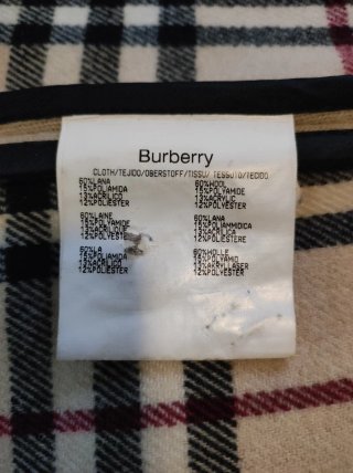 Abrigo Burberry Lana Beige/Camel Talla Tal