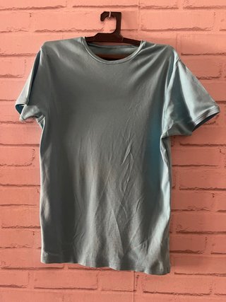 Camiseta elástica azul cielo hombre Talla S