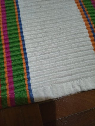 Alfombra de tela multicolor