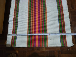 Alfombra de tela multicolor