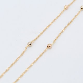 Cadena de oro de 18k. Peso: 2.37 gr.