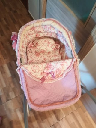Cochecito de muñecas Martina rosa