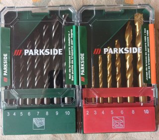 2 Juegos Brocas Parkside: Madera y Acero HSS