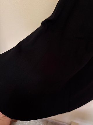 Vestido negro y blanco con rayas