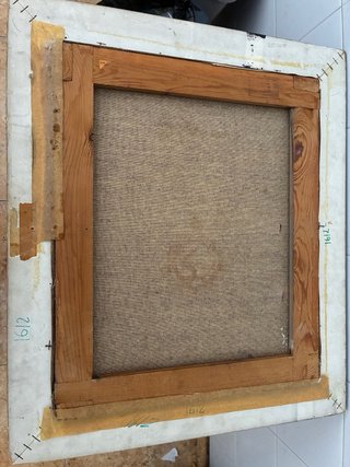 Antiguo cuadro al óleo