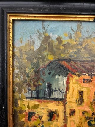 Antiguo cuadro al óleo