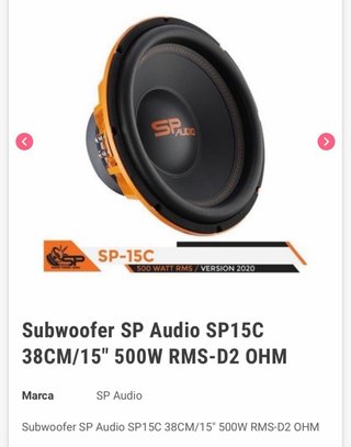 Subwoofer SP Audio SP15C 15 500W RMS