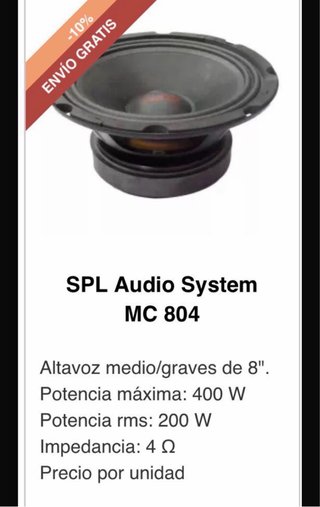 Subwoofer SP Audio SP15C 15 500W RMS