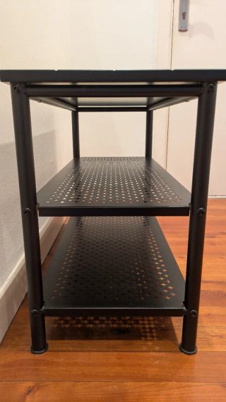 Banco Zapatero Nipasen Ikea Negro (con dos baldas)