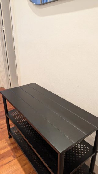 Banco Zapatero Nipasen Ikea Negro (con dos baldas)